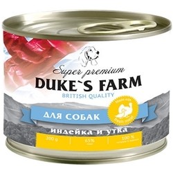 Корм для собак Dukes Farm Adult Canned Turkey/Duck 0.2 kg