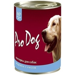 Корм для собак Pro Dog Canned Turkey/Rice 0.4 kg