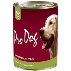 Корм для собак Pro Dog Canned Lamb/Carrot 0.4 kg