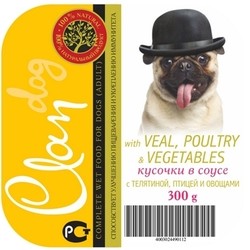 Корм для собак Clan Adult Canned Veal/Poultry/Vegetable 0.3 kg