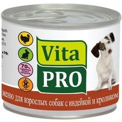 Корм для собак VitaPro Adult Canned Turkey/Rabbit 0.2 kg