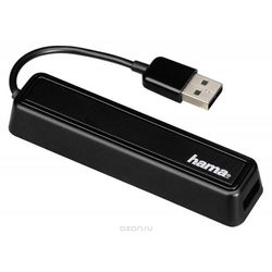 Картридер/USB-хаб Hama H-12167 (черный)