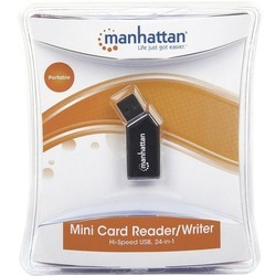 Картридер/USB-хаб MANHATTAN Hi-Speed USB Mobile 24-in-1