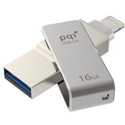 USB Flash (флешка) PQI iConnect mini 128Gb (серый)