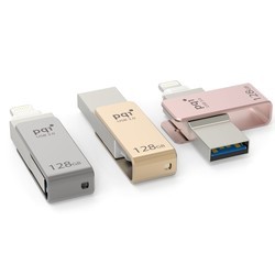 USB Flash (флешка) PQI iConnect mini 128Gb (золотистый)