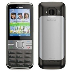 Мобильный телефон Nokia C5 (серебристый)