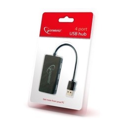 Картридер/USB-хаб Gembird UHB-U2P4-03
