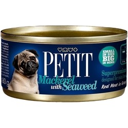 Корм для собак Petit Canned Mackerel/Seaweed 0.08 kg