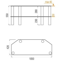 Подставка/крепление Metal Design Flatform TV 03