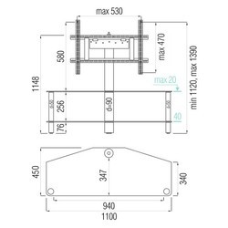 Подставка/крепление Metal Design MD 525-1