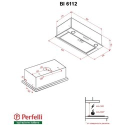 Вытяжка Perfelli BI 6112 I LED