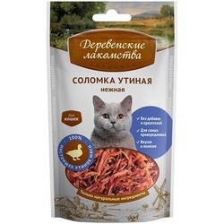 Корм для кошек Derevenskie Lakomstva Delicacy Straws Duck 0.045 kg