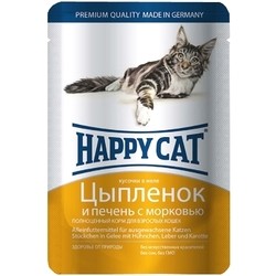 Корм для кошек Happy Cat Adult Pouch Chicken/Liver/Carrot 0.1 kg