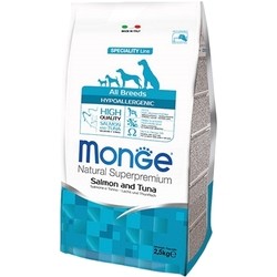 Корм для собак Monge Speciality Hypoallergenic All Breeds Salmon/Tuna 12 kg