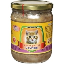 Корм для кошек Leopold Meat Delicacy with Chicken 0.5 kg