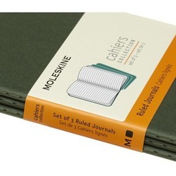 Блокнот Moleskine Set of 3 Plain Cahier Journals Pocket Black